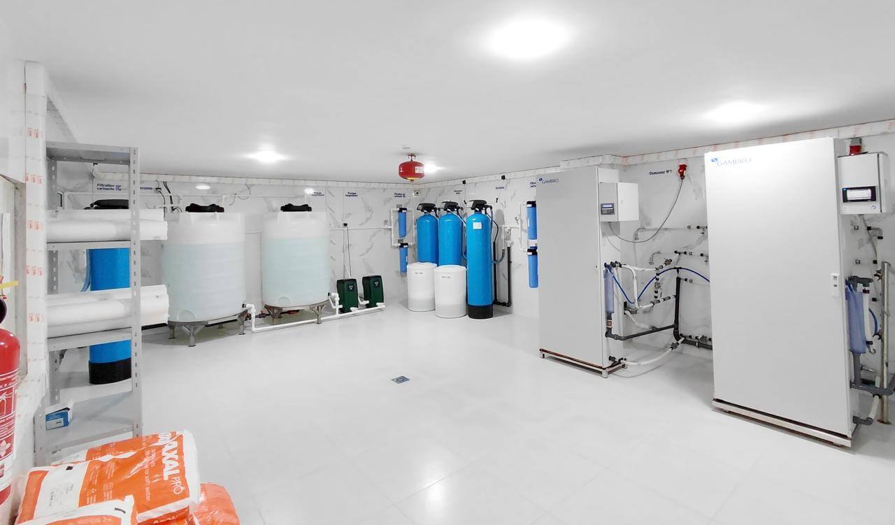 Salle de traitement d'eau